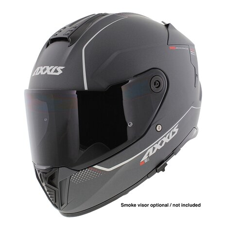 Axxis Hawk SV full face helmet solid matt titanium