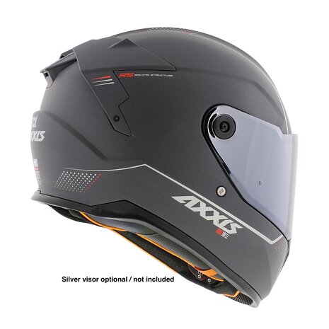 Axxis Hawk SV full face helmet solid matt titanium