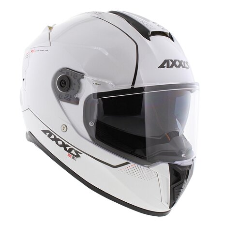 Axxis Hawk SV full face helmet solid A0 gloss pearl white