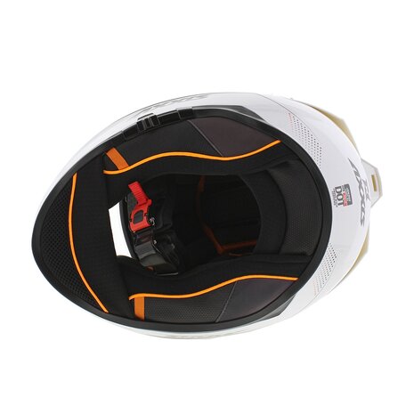 Axxis Hawk SV full face helmet solid A0 gloss pearl white
