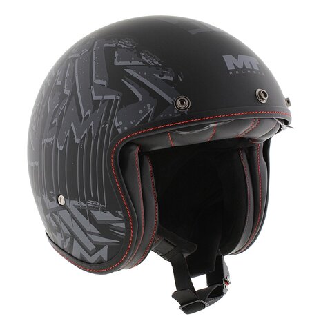 MT Le Mans II SV S Helmet Dystopic matt back