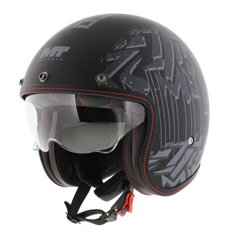MT Le Mans II SV S Helmet Dystopic matt back
