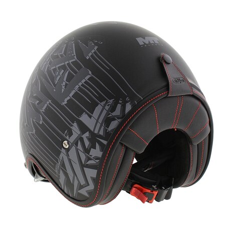 MT Le Mans II SV S Helmet Dystopic matt back