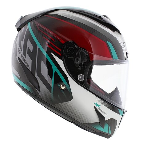 Shark Race-R Pro Carbon Aspy full face helmet - Black Blue Red