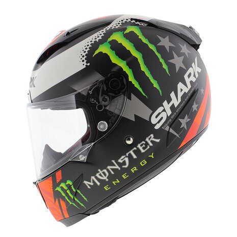 Shark Race-R Pro Lorenzo Monster Full Face Helmet - Matte Black White Red - Size XS