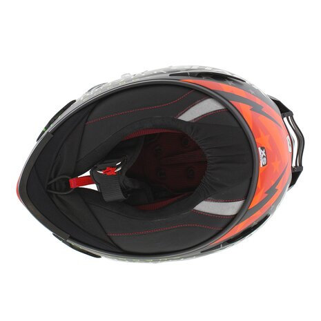 Shark Race-R Pro Lorenzo Monster Full Face Helmet - Matte Black White Red - Size XS