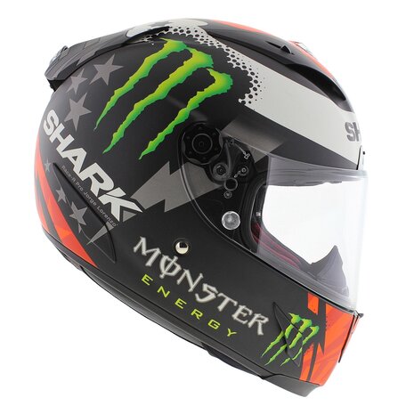 Shark Race-R Pro Lorenzo Monster Full Face Helmet - Matte Black White Red - Size XS