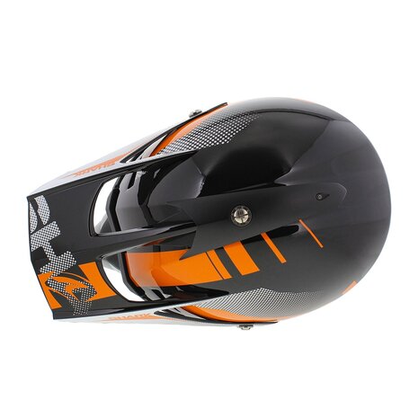 Shark Varial Anger MX helmet gloss black orange white