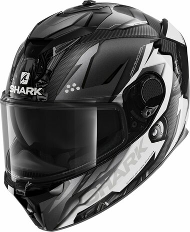 Shark Spartan GT Carbon - Size XS - Urikan gloss black white carbon