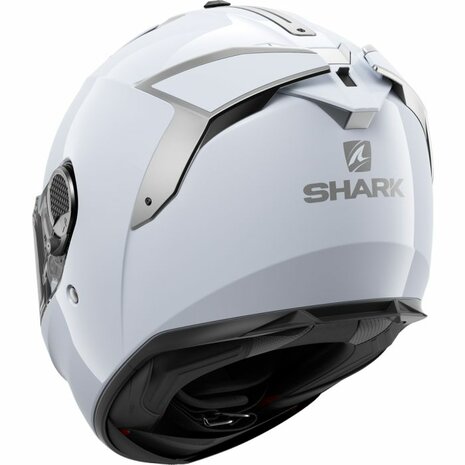 Shark Spartan GT Solid gloss white silver - Full face motorcycle helmet