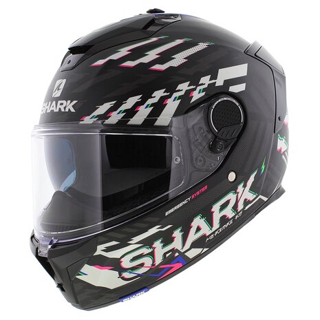 Shark Spartan GT Helmet E-Brake - Matt black blue anthracite - Sports Tourer Motorcycle helmet