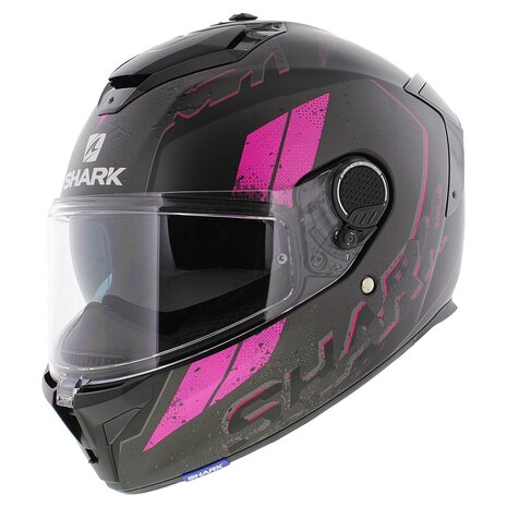 Shark Spartan GT Helmet Ryser - Matt black pink violet - Sports tourer motorcycle helmet