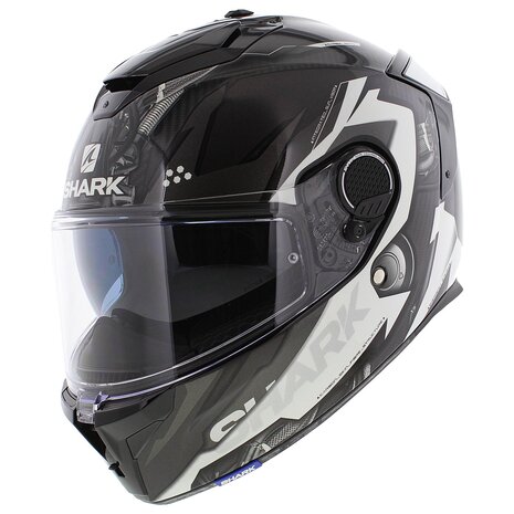 Shark Spartan GT Carbon - Size XS - Urikan gloss black white carbon