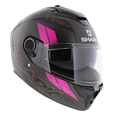 Shark Spartan GT Helmet Ryser - Matt black pink violet - Sports tourer motorcycle helmet