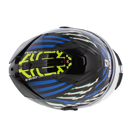 Shark Spartan GT E-Brake - Gloss black blue yellow - Motorcycle helmet