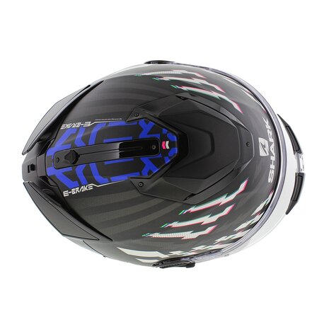 Shark Spartan GT Helmet E-Brake - Matt black blue anthracite - Sports Tourer Motorcycle helmet