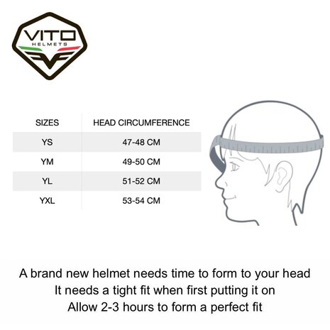 Vito Bambino children MX helmet matt black - motor cross