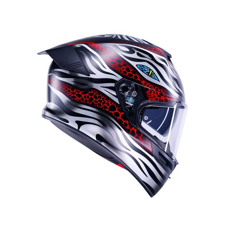 AGV K5 helmet Viverna matt black grey red
