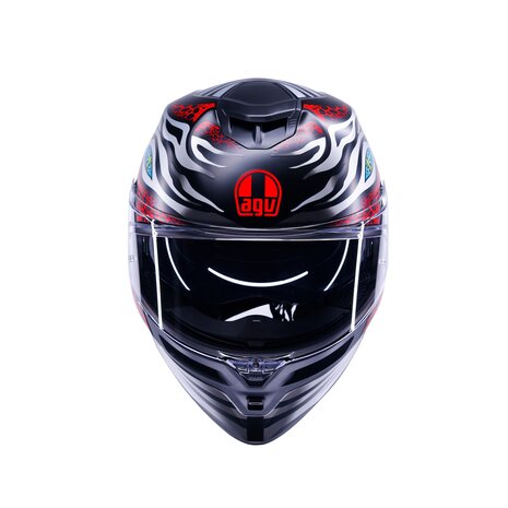 AGV K5 helmet Viverna matt black grey red