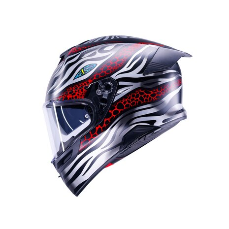 AGV K5 helmet Viverna matt black grey red