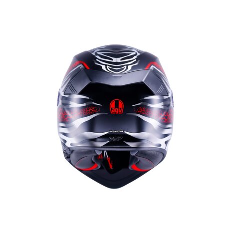 AGV K5 helmet Viverna matt black grey red