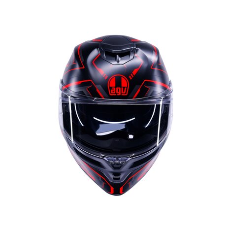 AGV K5 helmet Astralix matt black red
