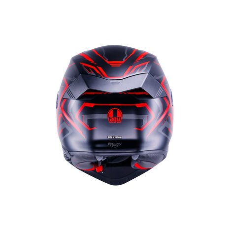 AGV K5 helmet Astralix matt black red