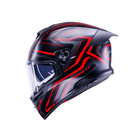 AGV K5 helmet Astralix matt black red