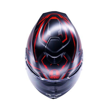 AGV K5 helmet Astralix matt black red