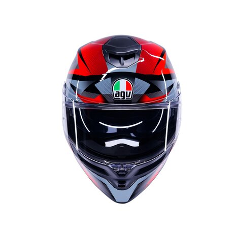AGV K5 helmet Munor black red
