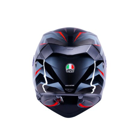 AGV K5 helmet Munor black red