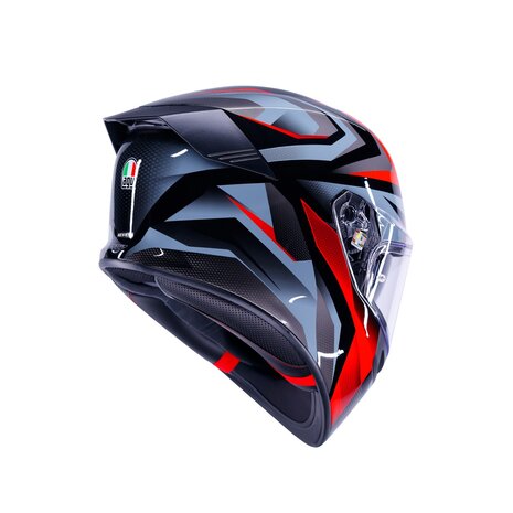 AGV K5 helmet Munor black red