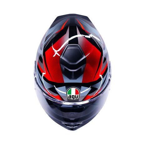 AGV K5 helmet Munor black red