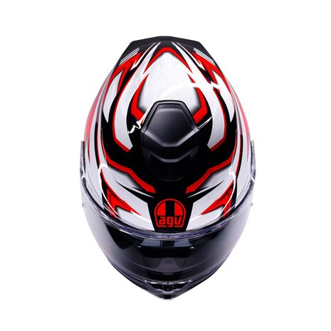 AGV K5 helmet Zenithar black white red