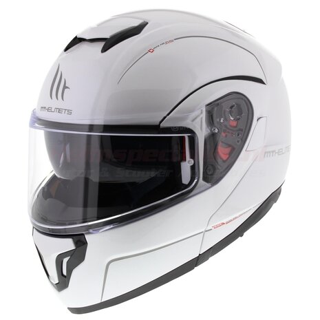 MT Atom SV Modular Flip Up Helmet gloss white - Size XL