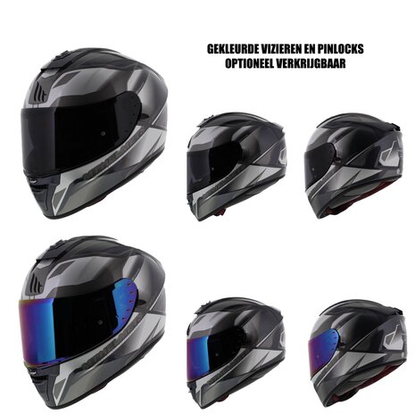 MT Blade 2 Fugue grey - Size S - Full face motorcycle helmet