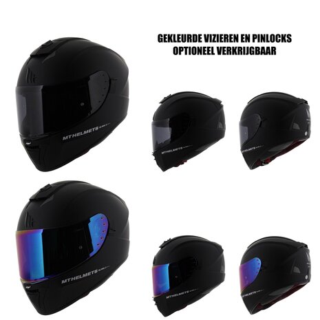 MT Blade 2 full face motorcycle helmet matt black - Size XS