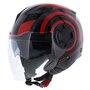 Vito Isola helmet gloss black red