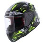 LS2 FF353 Rapid Mini Vignette gloss black hi-vision yellow - Kids M