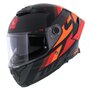 MT Thunder 4 SV Ergo oranje rood zwart helm