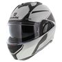 Shark EVO-GT Modular Flip Up Motorcycle Helmet Encke matt silver anthracite SAK - Size XS