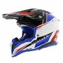 Airoh Helmet Aviator 3 AMS&sup2; Push gloss white blue red