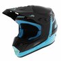 Answer AR1 MX helmet Charge matt black light blue - Size L