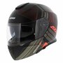 Axxis Gecko SV modular helmet Epic matt black red