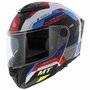 MT Atom 2 SV Modular motorcycle helmet Bast matt blue red white