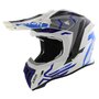 Airoh Aviator Ace 2 MX Helmet Ground - gloss blue grey white - Size L
