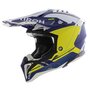 Airoh Helmet Aviator 3 AMS&sup2; Saber matt blue white yellow - Size S
