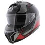 AGV Tourmodular Perception modular helmet gloss black grey red - XXL