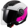 LS2 OF616 Airflow II helmet Cover white pink - Size XS