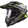 LS2 MX701 C Explorer Edge black yellow - Adventure helmet motorcycle